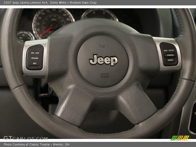 Stone White / Medium Slate Gray 2007 Jeep Liberty Limited 4x4