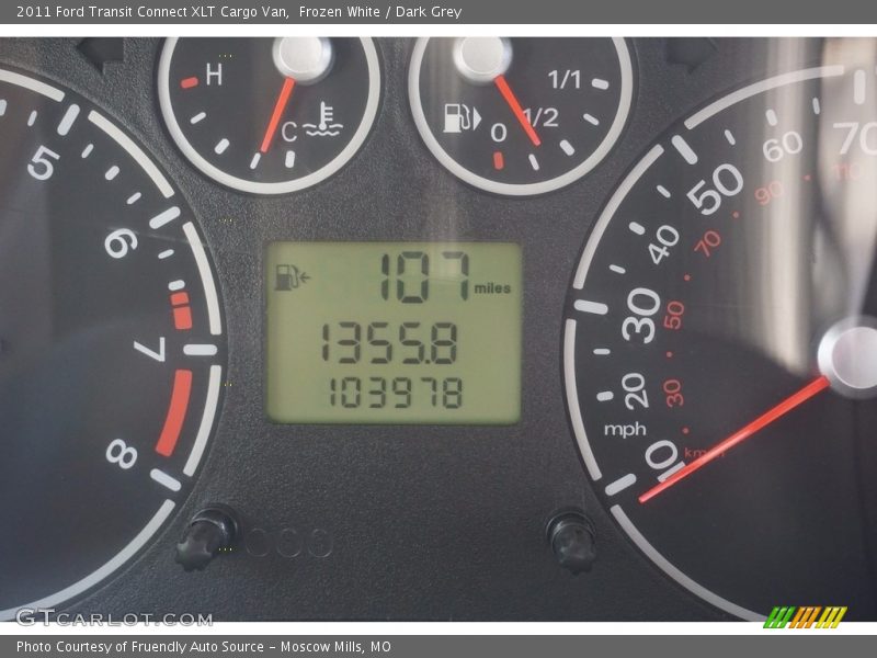 Frozen White / Dark Grey 2011 Ford Transit Connect XLT Cargo Van