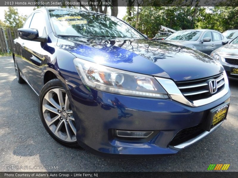 Obsidian Blue Pearl / Black 2013 Honda Accord Sport Sedan