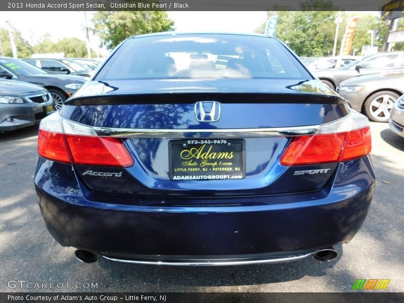 Obsidian Blue Pearl / Black 2013 Honda Accord Sport Sedan