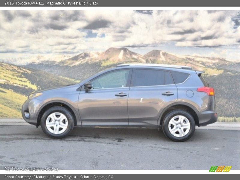Magnetic Gray Metallic / Black 2015 Toyota RAV4 LE