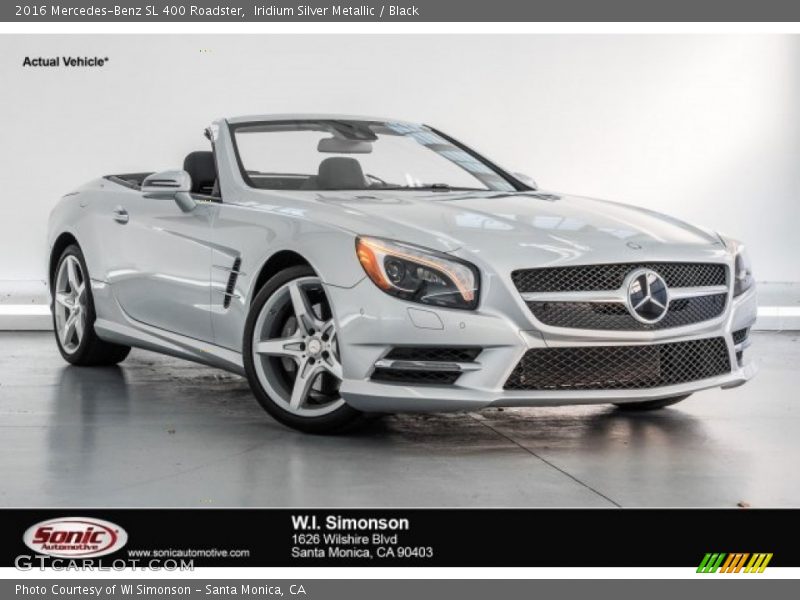 Iridium Silver Metallic / Black 2016 Mercedes-Benz SL 400 Roadster