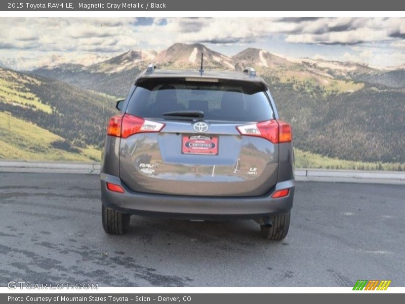 Magnetic Gray Metallic / Black 2015 Toyota RAV4 LE