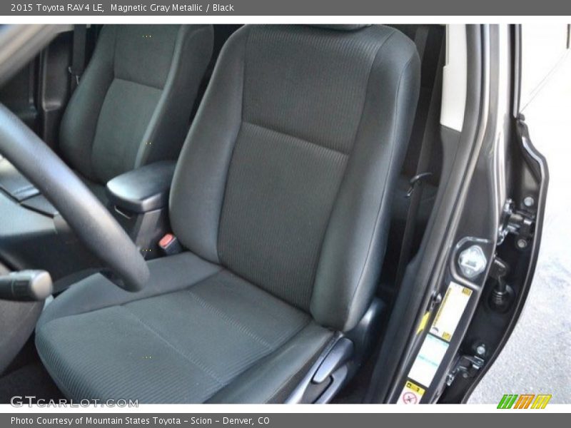 Magnetic Gray Metallic / Black 2015 Toyota RAV4 LE