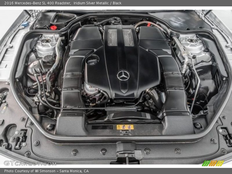 Iridium Silver Metallic / Black 2016 Mercedes-Benz SL 400 Roadster