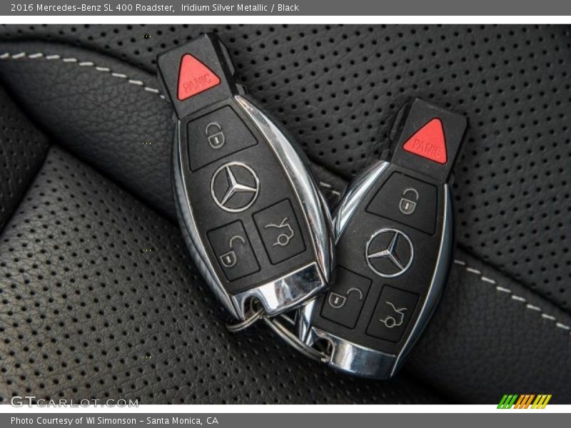Iridium Silver Metallic / Black 2016 Mercedes-Benz SL 400 Roadster