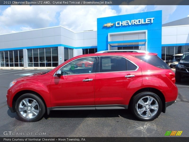 Crystal Red Tintcoat / Brownstone/Jet Black 2013 Chevrolet Equinox LTZ AWD