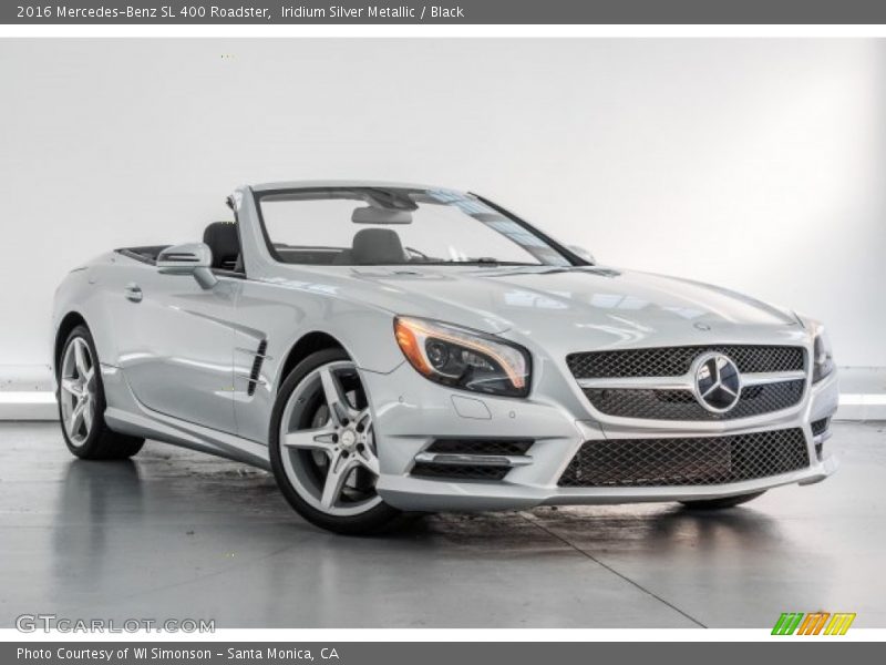 Iridium Silver Metallic / Black 2016 Mercedes-Benz SL 400 Roadster