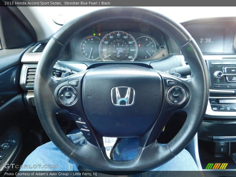 Obsidian Blue Pearl / Black 2013 Honda Accord Sport Sedan