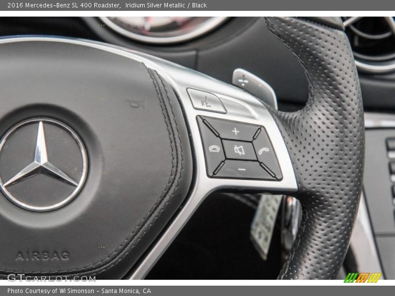 Iridium Silver Metallic / Black 2016 Mercedes-Benz SL 400 Roadster
