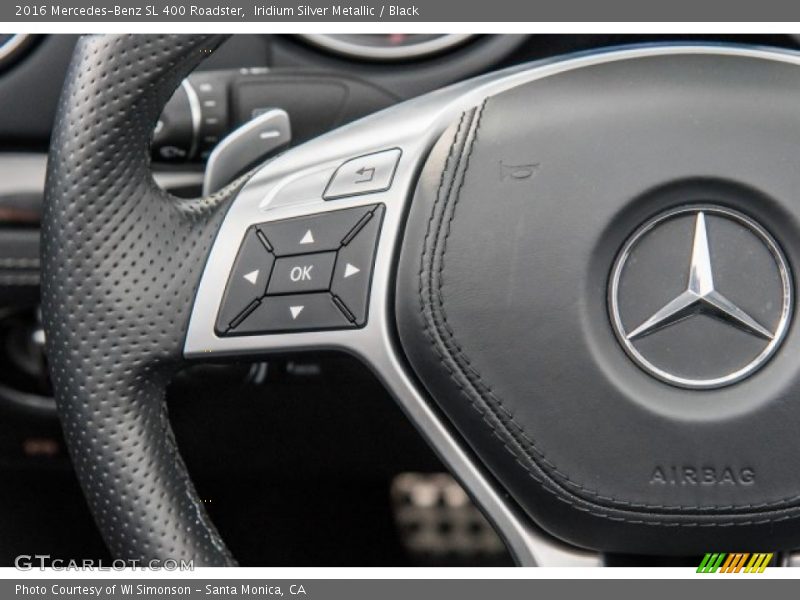Iridium Silver Metallic / Black 2016 Mercedes-Benz SL 400 Roadster