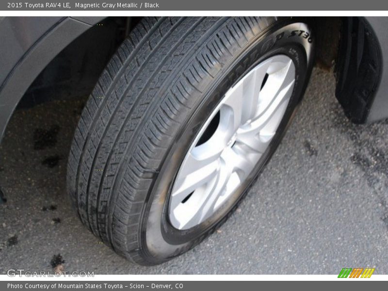 Magnetic Gray Metallic / Black 2015 Toyota RAV4 LE