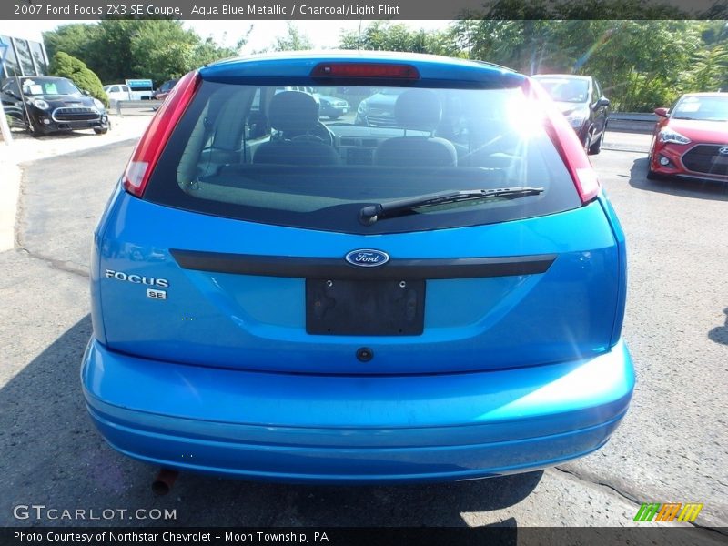Aqua Blue Metallic / Charcoal/Light Flint 2007 Ford Focus ZX3 SE Coupe