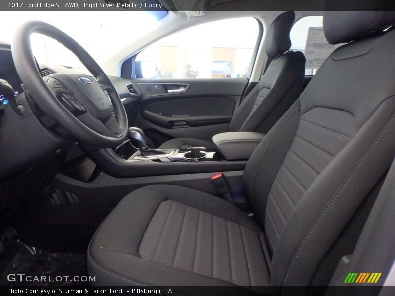 Ingot Silver Metallic / Ebony 2017 Ford Edge SE AWD