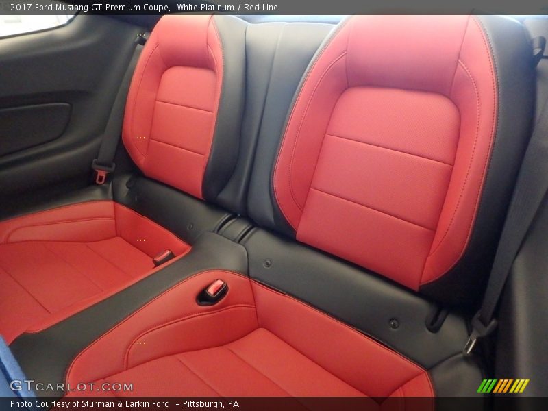 White Platinum / Red Line 2017 Ford Mustang GT Premium Coupe