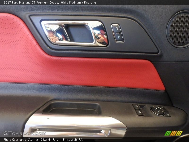 White Platinum / Red Line 2017 Ford Mustang GT Premium Coupe