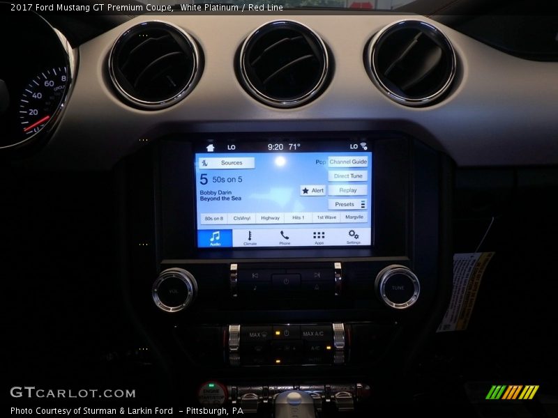 White Platinum / Red Line 2017 Ford Mustang GT Premium Coupe