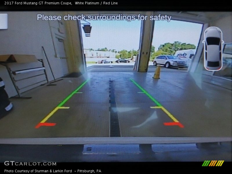 White Platinum / Red Line 2017 Ford Mustang GT Premium Coupe