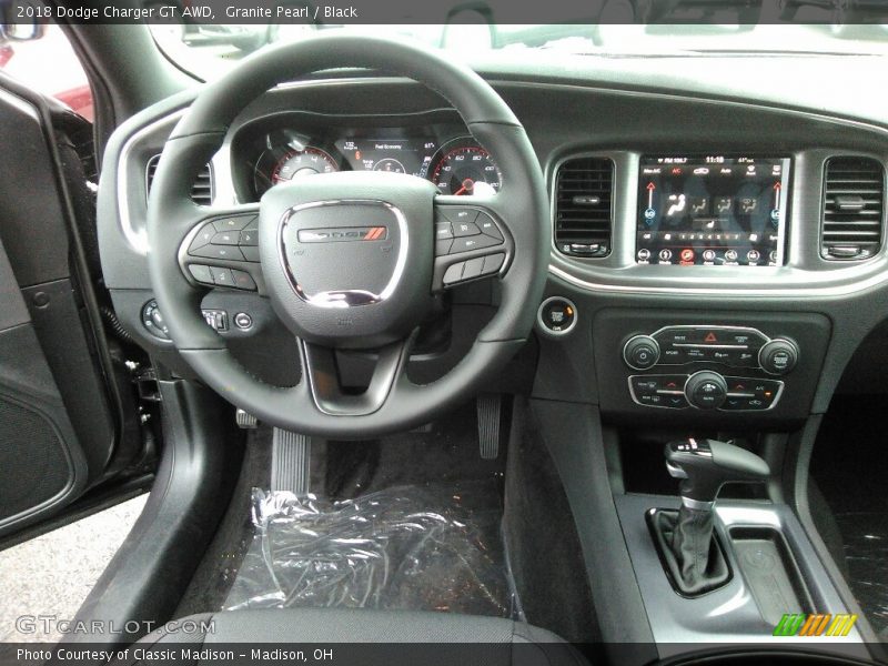Granite Pearl / Black 2018 Dodge Charger GT AWD