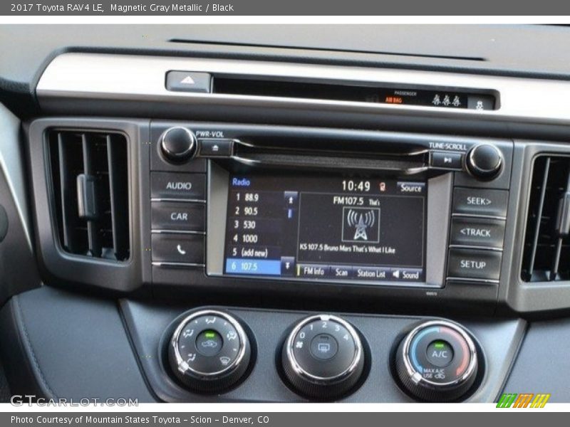 Magnetic Gray Metallic / Black 2017 Toyota RAV4 LE
