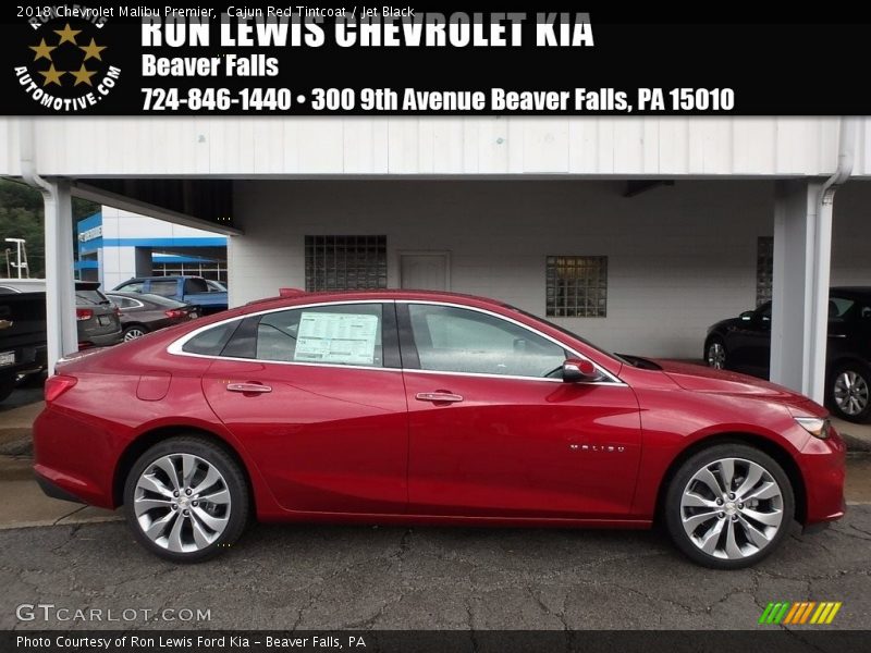 Cajun Red Tintcoat / Jet Black 2018 Chevrolet Malibu Premier