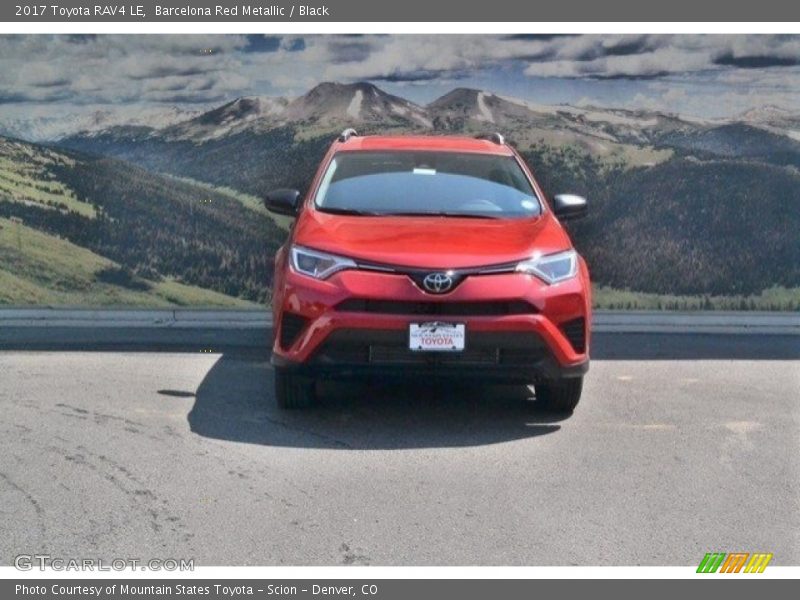 Barcelona Red Metallic / Black 2017 Toyota RAV4 LE