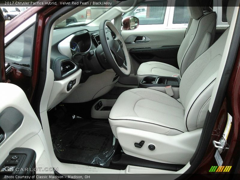 Velvet Red Pearl / Black/Alloy 2017 Chrysler Pacifica Hybrid