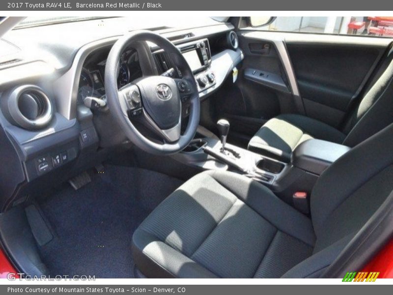 Barcelona Red Metallic / Black 2017 Toyota RAV4 LE