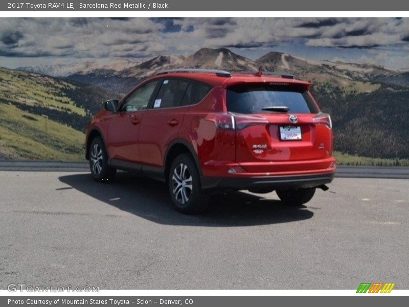 Barcelona Red Metallic / Black 2017 Toyota RAV4 LE