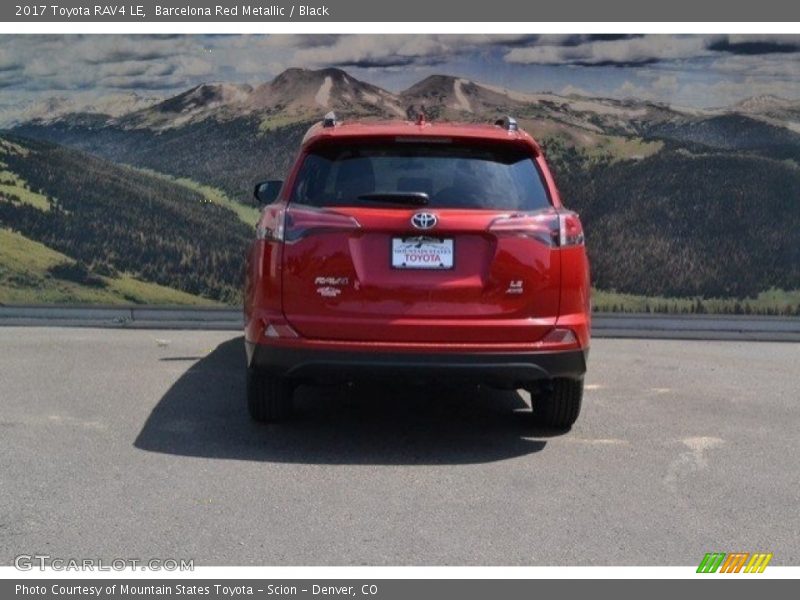 Barcelona Red Metallic / Black 2017 Toyota RAV4 LE