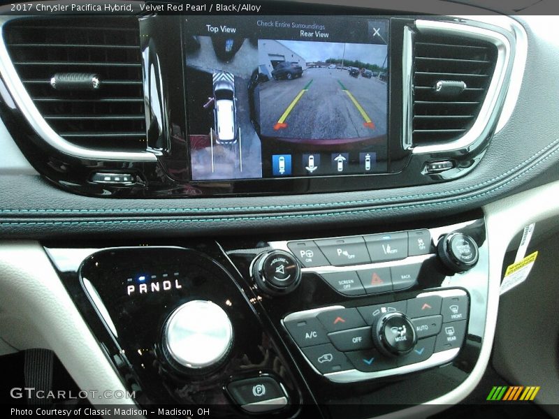 Velvet Red Pearl / Black/Alloy 2017 Chrysler Pacifica Hybrid
