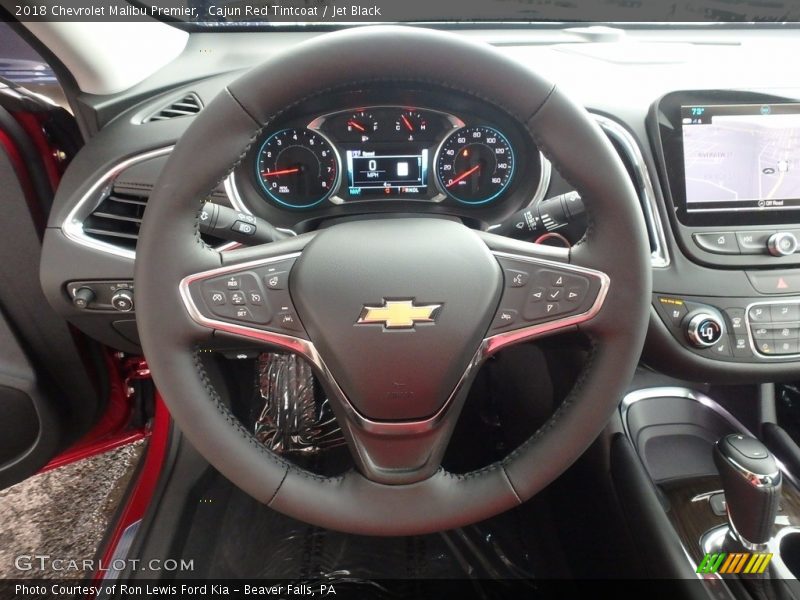 Cajun Red Tintcoat / Jet Black 2018 Chevrolet Malibu Premier