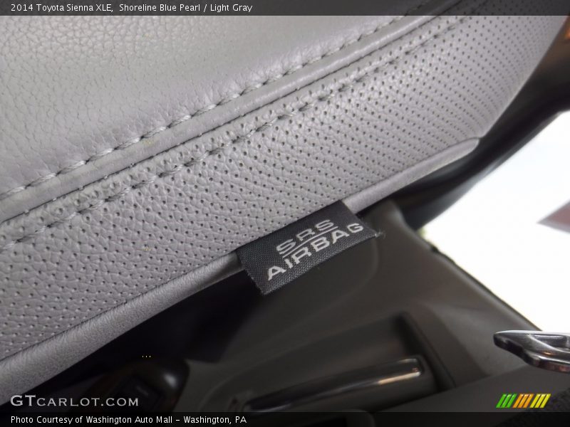 Shoreline Blue Pearl / Light Gray 2014 Toyota Sienna XLE