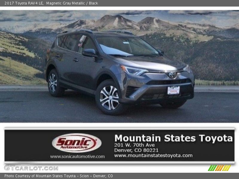 Magnetic Gray Metallic / Black 2017 Toyota RAV4 LE