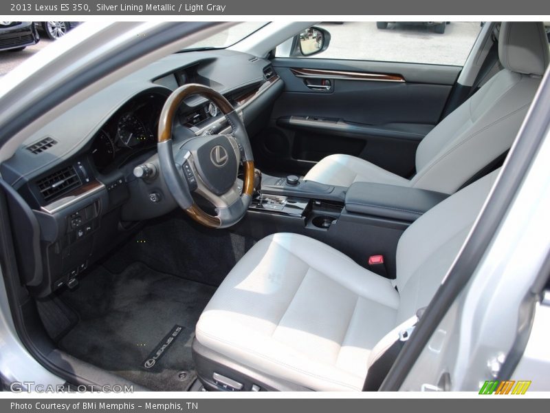 Silver Lining Metallic / Light Gray 2013 Lexus ES 350