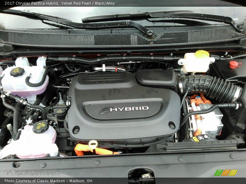 Velvet Red Pearl / Black/Alloy 2017 Chrysler Pacifica Hybrid