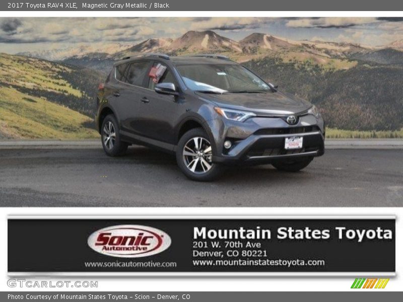 Magnetic Gray Metallic / Black 2017 Toyota RAV4 XLE