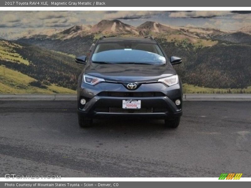 Magnetic Gray Metallic / Black 2017 Toyota RAV4 XLE