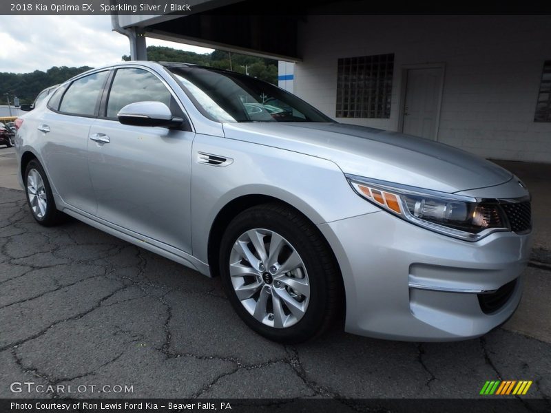 Sparkling Silver / Black 2018 Kia Optima EX