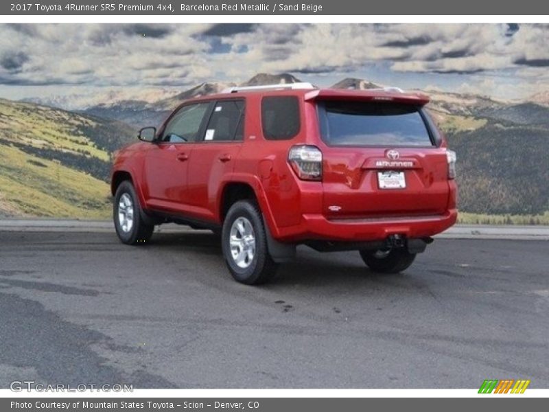 Barcelona Red Metallic / Sand Beige 2017 Toyota 4Runner SR5 Premium 4x4