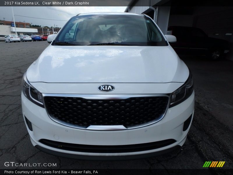 Clear White / Dark Graphite 2017 Kia Sedona LX