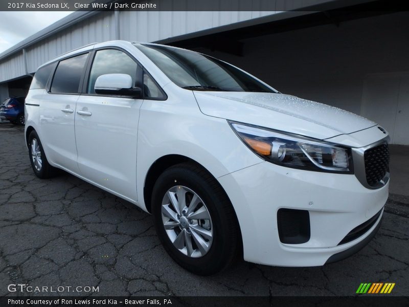 Clear White / Dark Graphite 2017 Kia Sedona LX