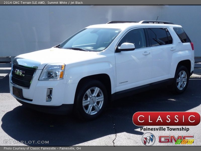 Summit White / Jet Black 2014 GMC Terrain SLE AWD