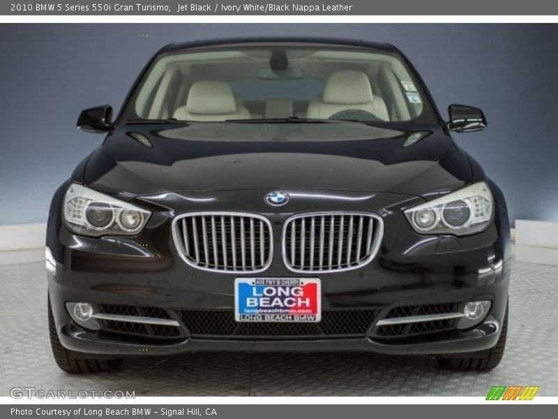 Jet Black / Ivory White/Black Nappa Leather 2010 BMW 5 Series 550i Gran Turismo