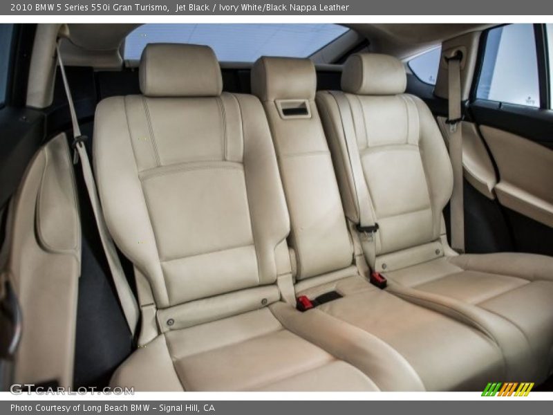 Jet Black / Ivory White/Black Nappa Leather 2010 BMW 5 Series 550i Gran Turismo