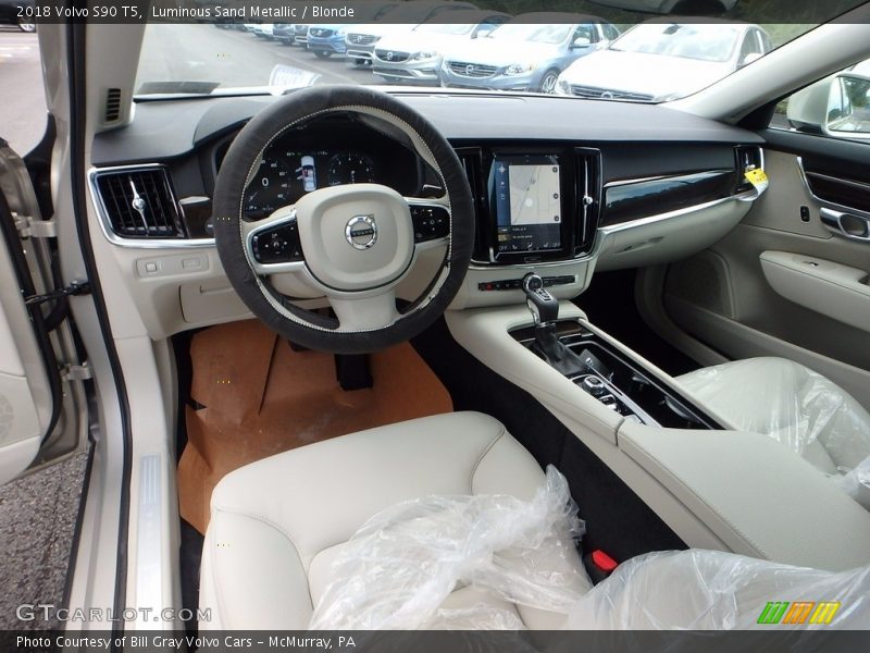  2018 S90 T5 Blonde Interior