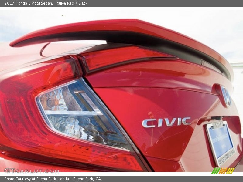 Rallye Red / Black 2017 Honda Civic Si Sedan