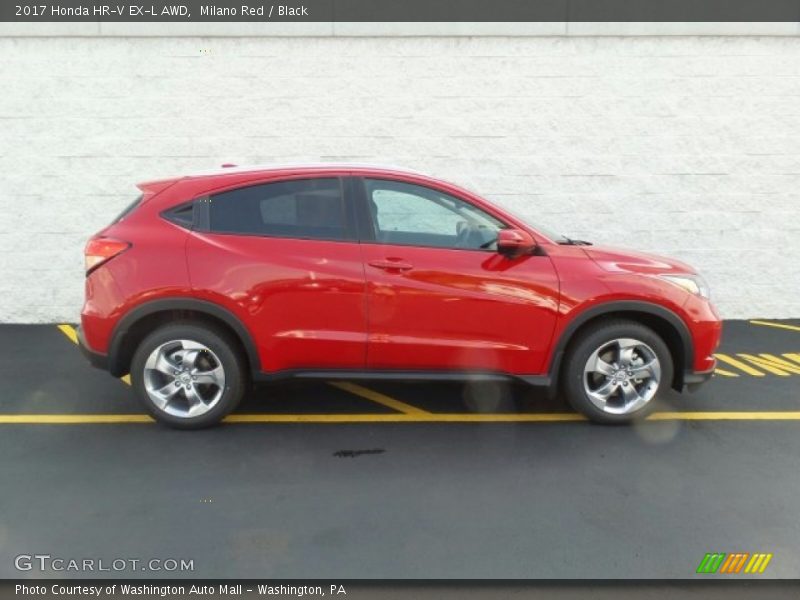 Milano Red / Black 2017 Honda HR-V EX-L AWD