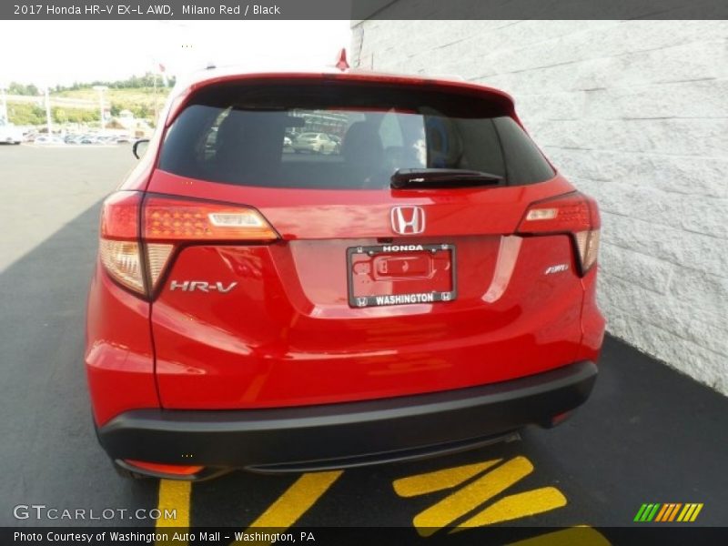 Milano Red / Black 2017 Honda HR-V EX-L AWD