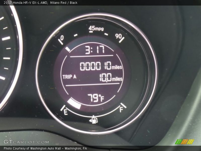 Milano Red / Black 2017 Honda HR-V EX-L AWD